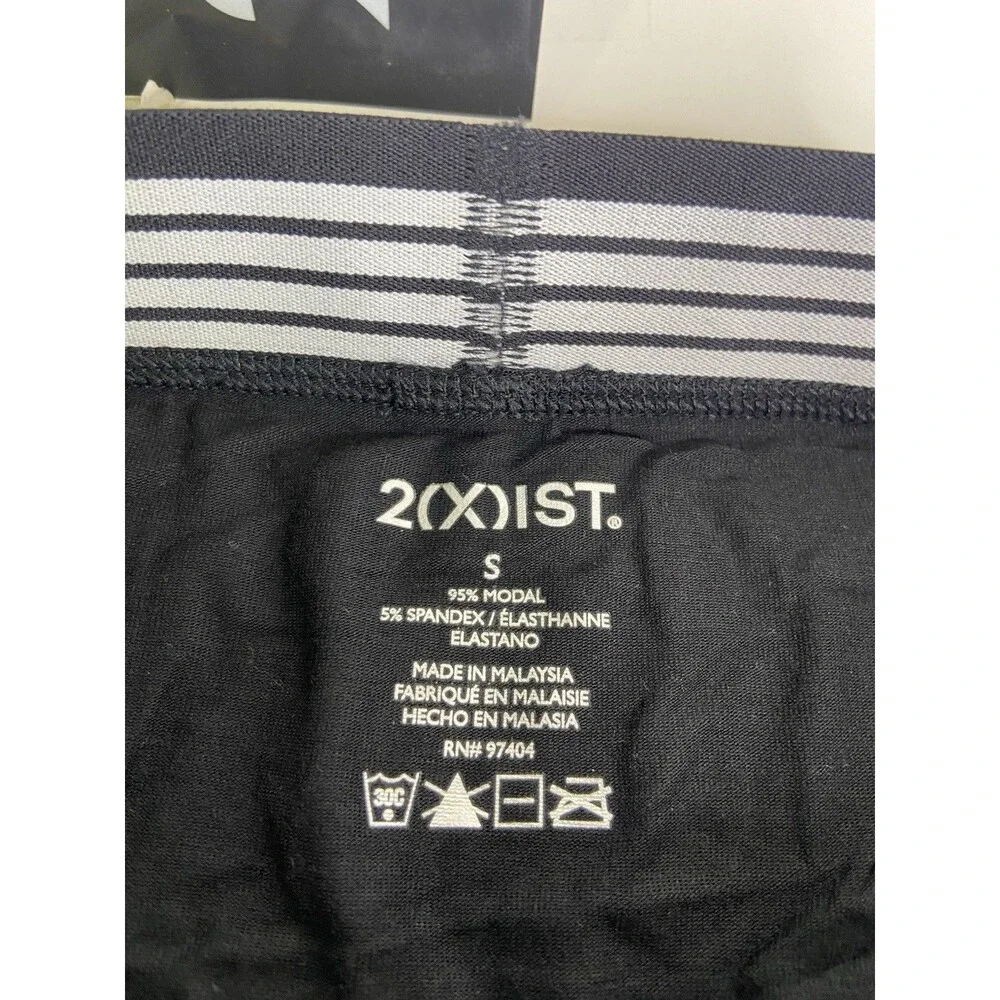 2XIST Shapewear Shape Maximize No Show Trunk Briefs Underwear Black Mens Size S